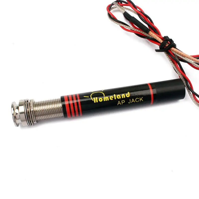 Гитарный активный Preamp пьезо-пикап гнездо пуговицы Базовый комплект для акустической Q6PB