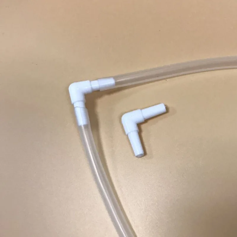 10pcs/lot 4mm Aquarium Air Tube Connector 2 Ways Elbow Fish Tank Air