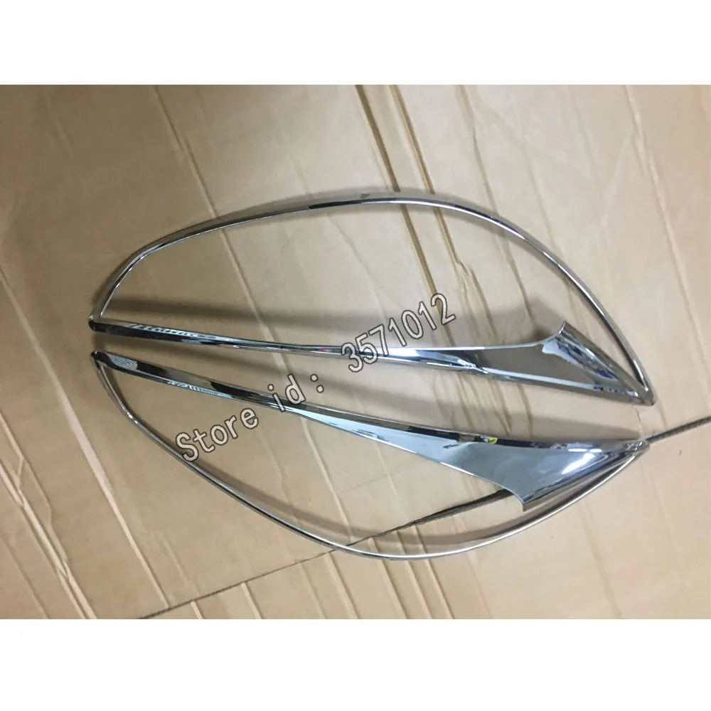 Автомобильная крышка передняя фара накладка на фару рамка палка ABS хромированная Накладка для автомобиля запчасти 2 шт для Mazda CX-5 CX5 2013