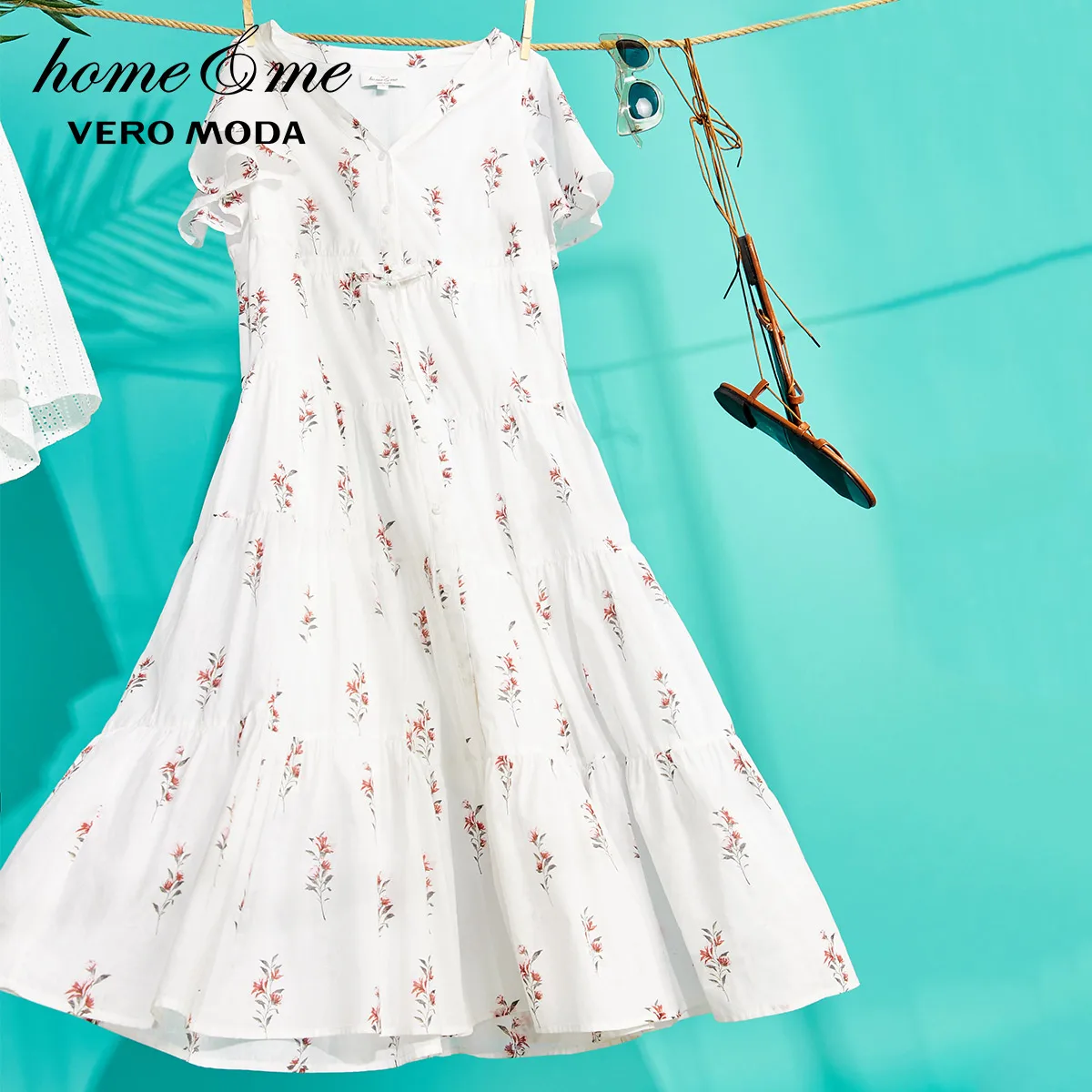 Vero Moda Новое поступление цветочное хлопковое Ночное платье домашняя одежда | 31917B507