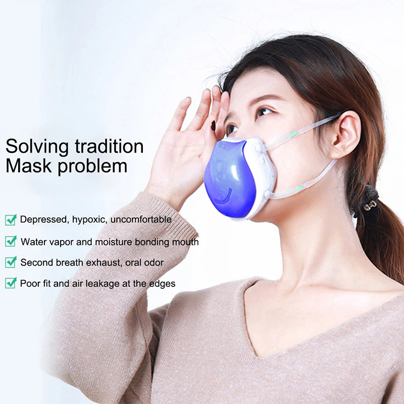 

Smart Air Supply Electric Mask Air Purifying Mask Anti Pollution Mask For Running/Travel/Dust/Air Pollution/Motorcycle/Sport