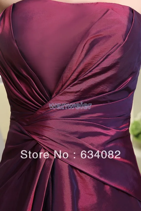 free shipping brides maid dresses 2013 taffeta plus size fuschia dress short mini dress modest unique classy Bridesmaid Dresses