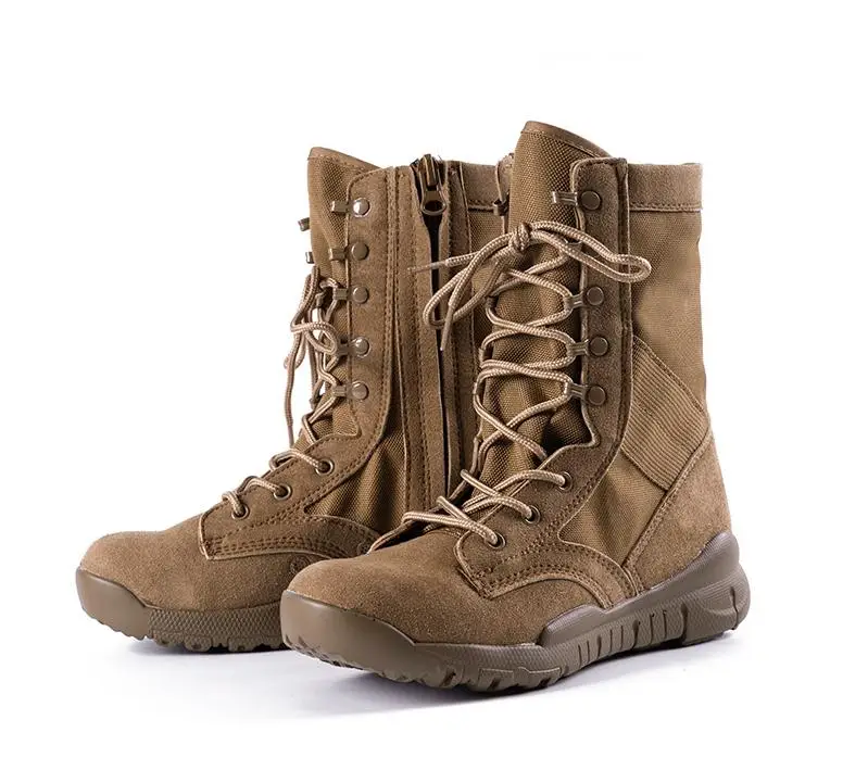 Military Tactical Combat Boots Outdoor Climbing Training Desert Boot High Top Lightweight Breathable Hiking Army Shoes
