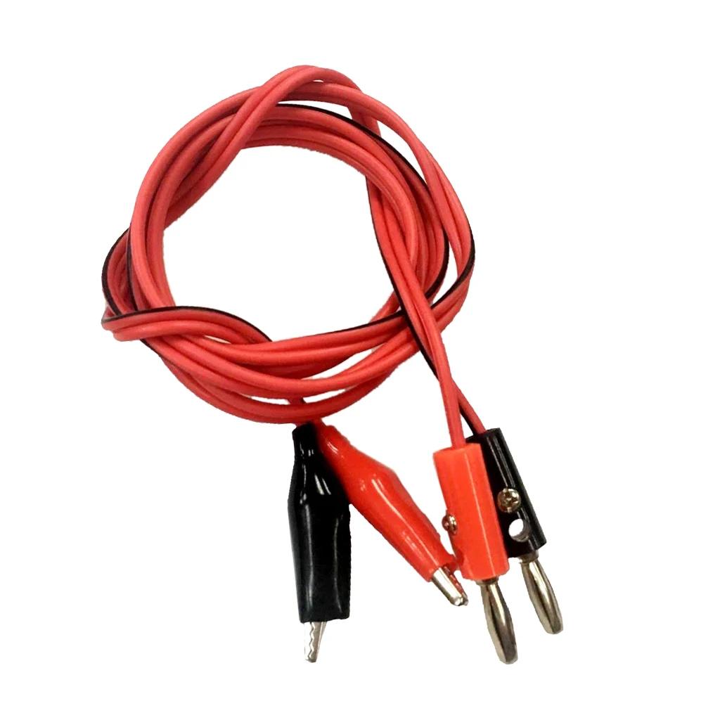 Multimeter Banana Plug To Alligator Clip Wire Cable For Electrical Testing
