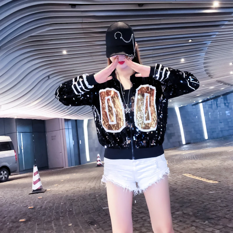 

Greek zip up long sleeve sporty bat sleeved Sorority Sigma Gamma Rho Sequin SGR 00 Sequin Jacket