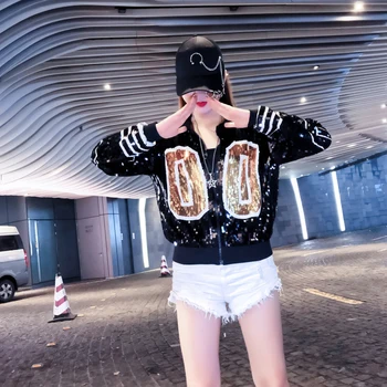 

Greek zip up long sleeve sporty bat sleeved Sorority Sigma Gamma Rho Sequin SGR 00 Sequin Jacket