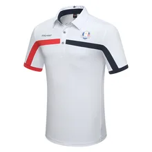 Мужская футболка для гольфа летняя дышащая футболка с коротким рукавом мужской тренировочный костюм для тенниса с отложным воротником D0653