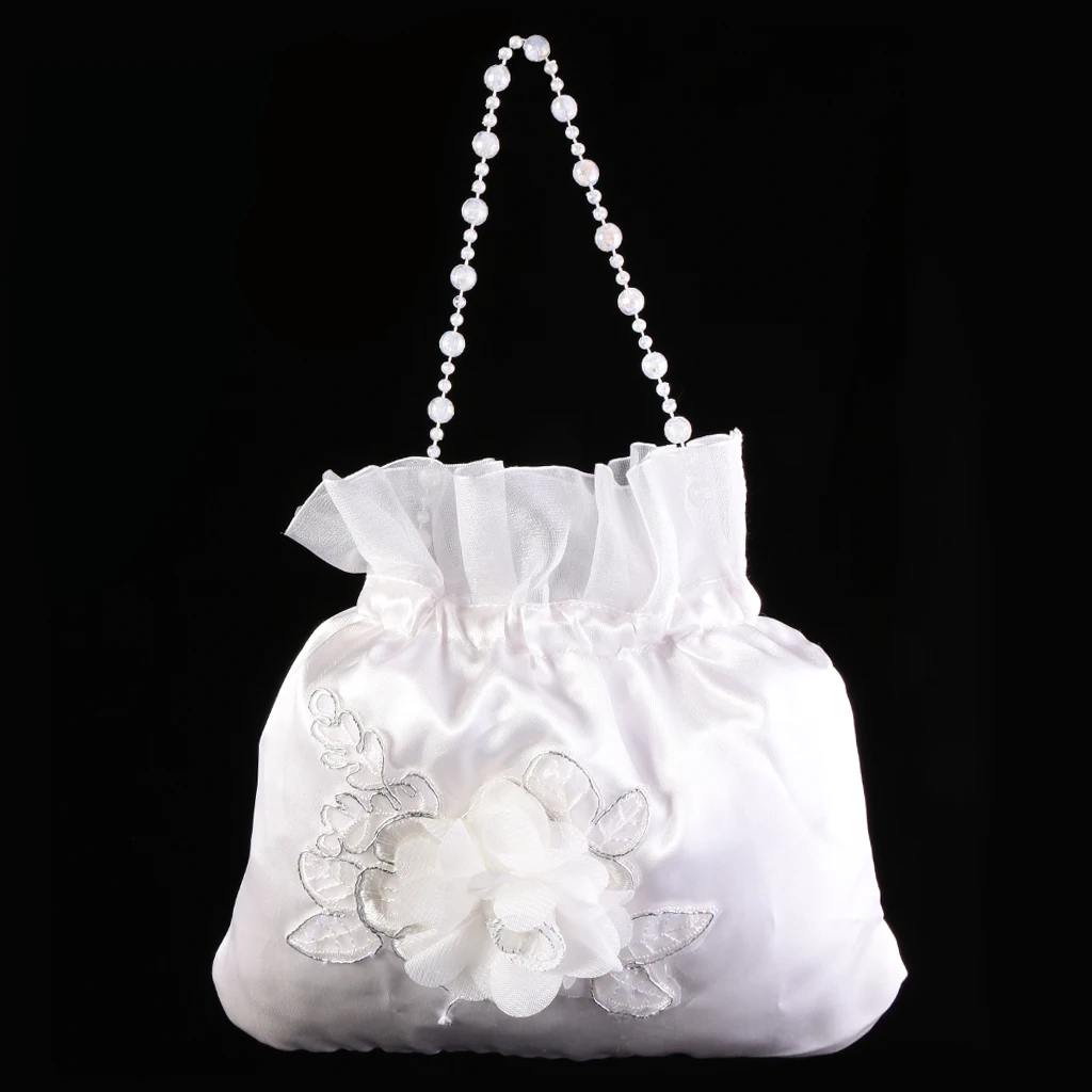 Elegant Fashion Bride Bridesmaid Wedding Flower Girl Dolly Bag Handbag