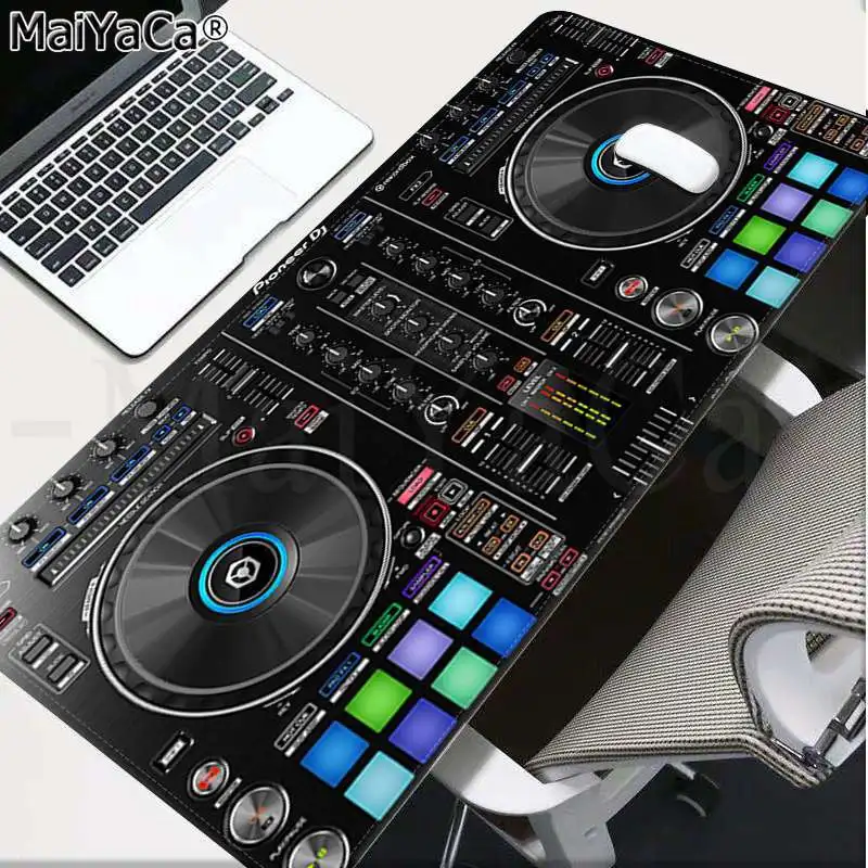 MaiYaCa винтажные крутые DJ музыкальные клавиатуры резиновый коврик игровой коврик для мыши Настольный коврик большой коврик для мыши клавиатуры коврик - Цвет: Lock Edge 40X90cm