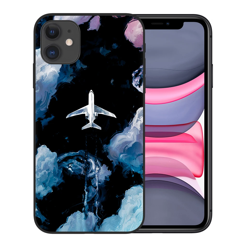 iphone 6s plus phone case World Map Travel Just Go Soft TPU Phone Cases for iPhone 11 Pro XS Max X XR 7 8 Plus 6S plane Cover For iPhone 12 Pro Max Coque iphone 7 waterproof case