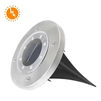 

4pcs Solar Power Outdoor Garden Floor Spotlight Pathway Stair Decking Yard Lawn 8 Leds Patio Buried Ground Light IP65 Waterproof