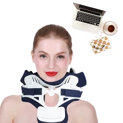 Neck Traction Device Neck Brace Pain Relief Stretcher Massager Neck Support Stretcher Neck Traction Support Relaxation Neck Tool