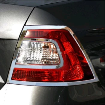 

WELKINRY car auto cover for Skoda Rapid NH3 2012 2013 2014 2015 2016 ABS chrome rear tail lamp light trim