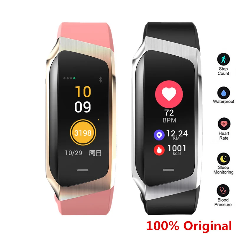 

E18 Smart Bracelet Heart Rate Monitor Fitness Tracker IP67 Waterproof Sports Watch for Android and IOS Smart Watch Men