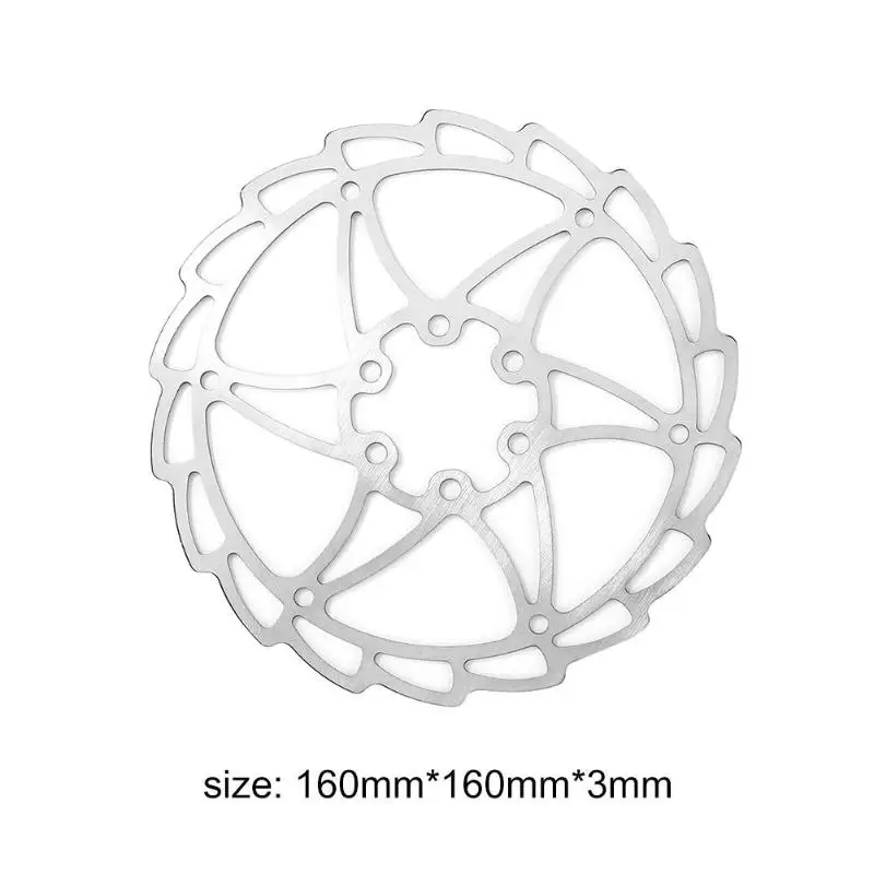 Износостойкий Велосипедный тормозной диск прочный 160 мм оборудование для верховой езды MTB велосипед дисковые тормоза Platter Pad с 6 винтами детский велосипед