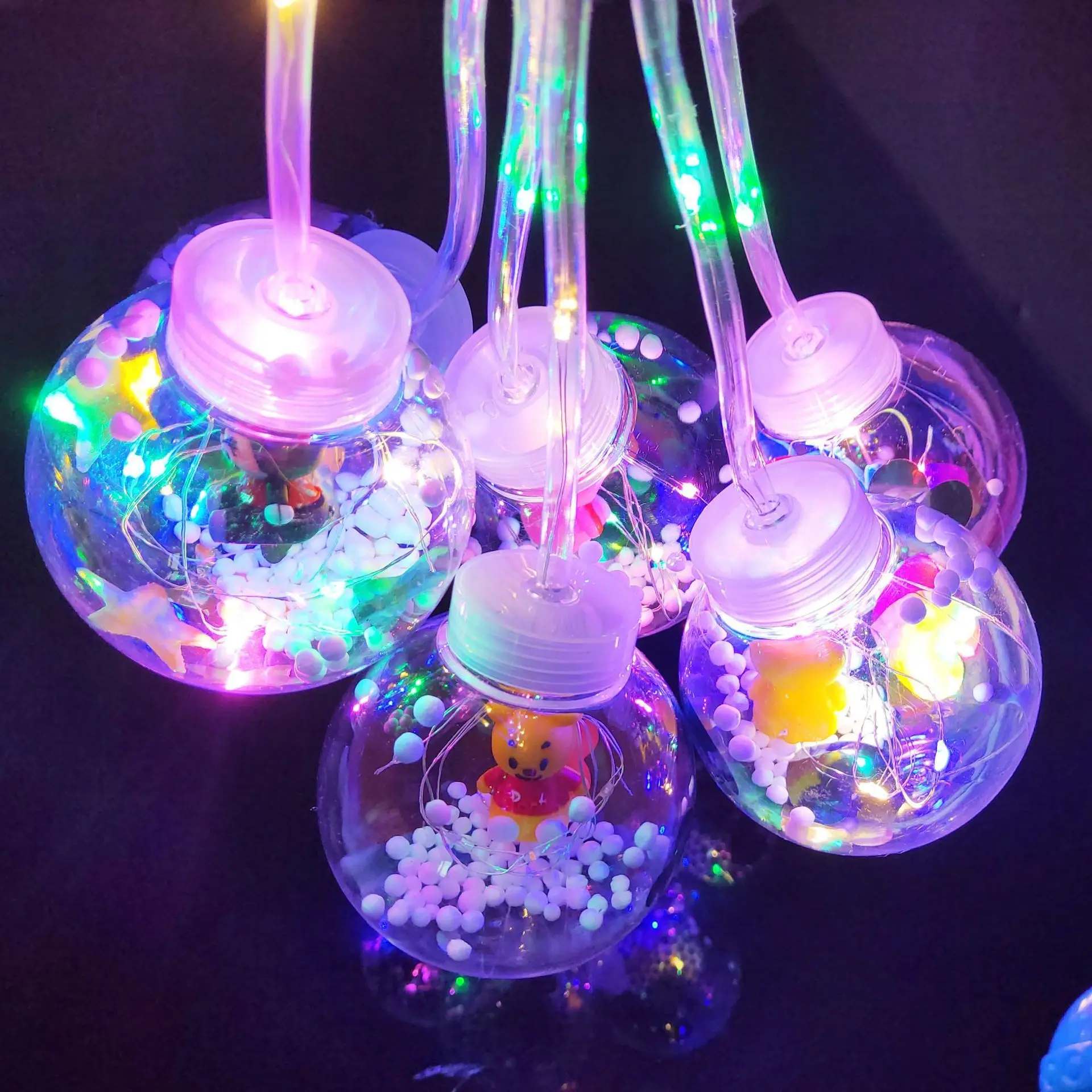 Разноцветный мигающий светодиодный люминесцентные игрушки для детей трехскоростной портативный волновой светильник-шар фестиваль