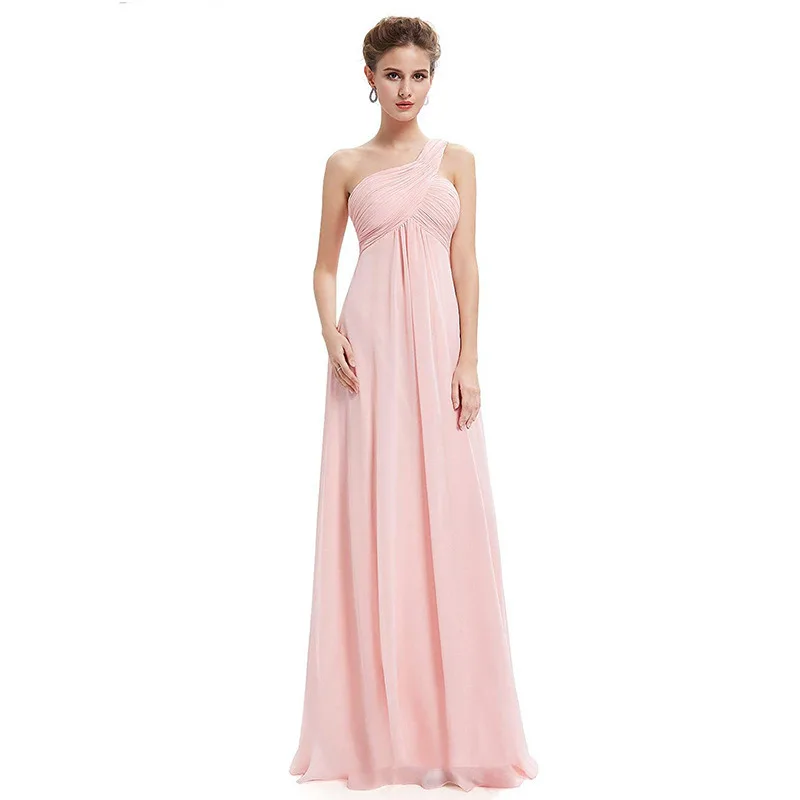 Bridesmaid Dresses Sleeveless A-Line Floor-Length Plus Size Chiffon Dress Wedding Party Dresses for Women Vestidos Mujer