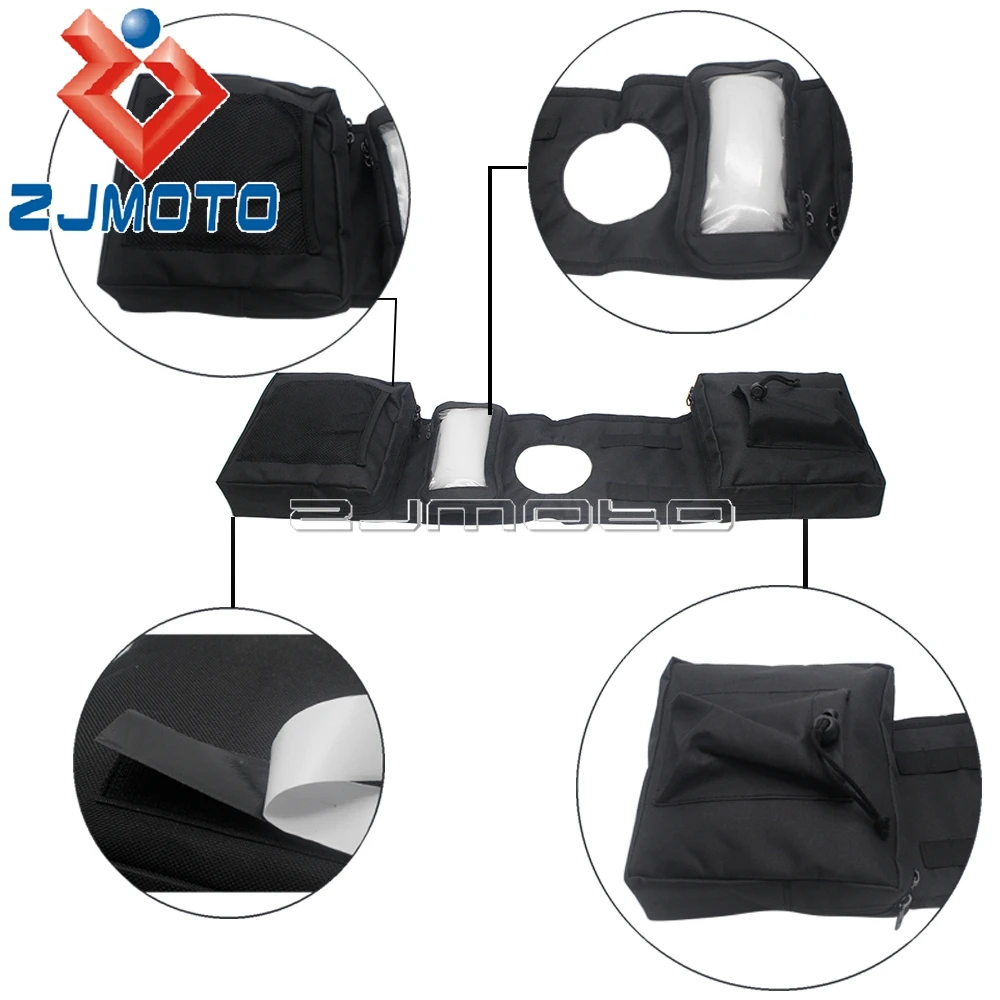 Waterproof 600D Oxford Fabric Tank Top Saddle Bag Universal ATV Snowmobiles Motorcycle Tank Storage Bag