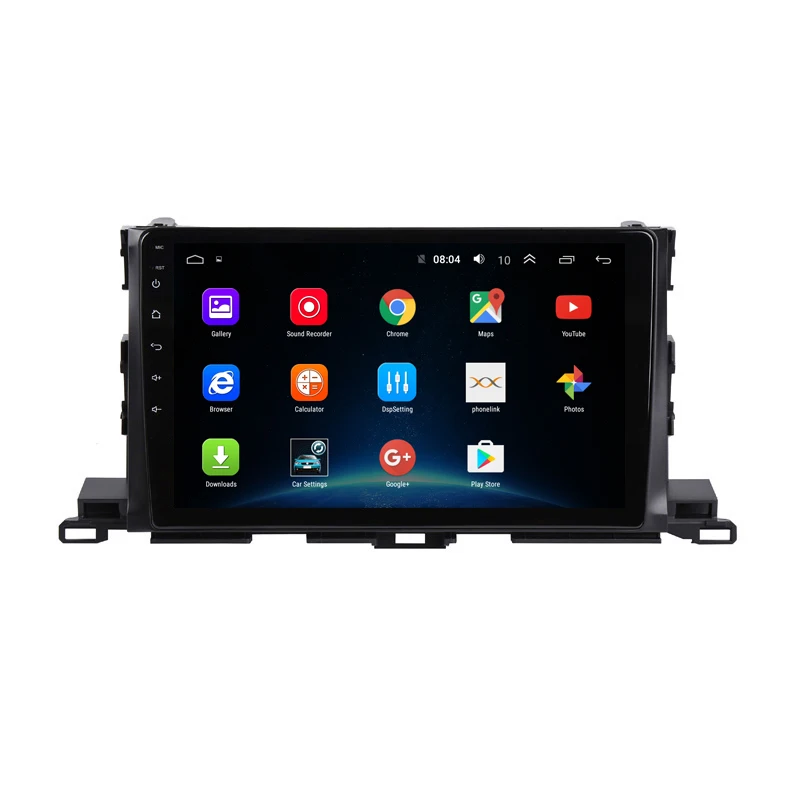 Top 10.1" 2G RAM 32G ROM Android Car DVD Video Player GPS For Toyota Highlander 2015 audio car radio stereo navigator bluetooth wifi 20