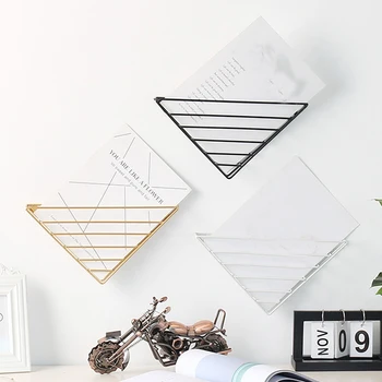 Metal Wall Shelf Triangle Wall Mounted Wall Decor Magazine Book Storage Rack Crafts Display Stand Wall Shelves Home Decoration Buy At The Price Of 8 34 In Aliexpress Com Imall Com