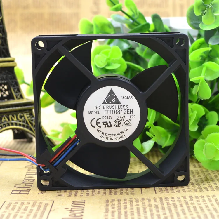EFB0812EH 8 см 8025 12V 0.42A защиты электродвигателя Вентилятор охлаждения