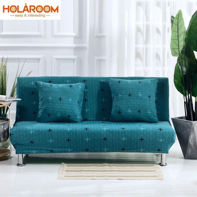 $US $11.97  Elastic Sofa Bed Cover Fully Folded Sofa Cover No Armrests Double Elastic Sofa Decor Multi-Color Po