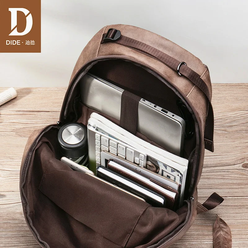 DIDE Splashproof 15 inch Laptop Backpack Men usb Backpack Travel Teenage Backpack bag male bagpack