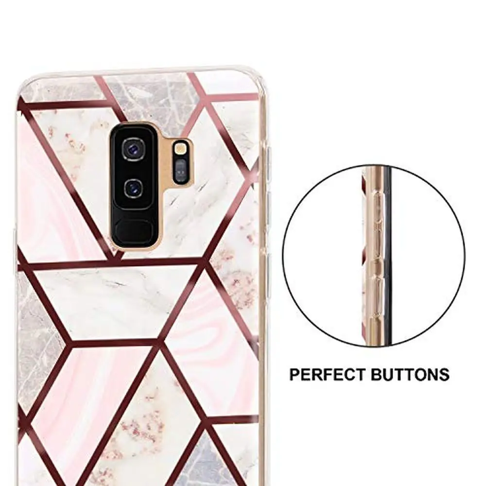 Тонкий глянцевый мраморный силиконовый мягкий чехол LAPOPNUT для Samsung Galaxy S9 S8 S10 Plus A50
