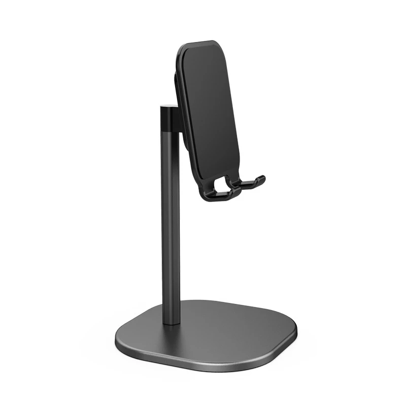 Standard black Универсальный смартфон Регулируемая подставка для планшета, алюминиевый настольный держатель подходит для смартфона 3,5-6,5 дюймов 7-13 дюймов Pad - Цвет: Standard black