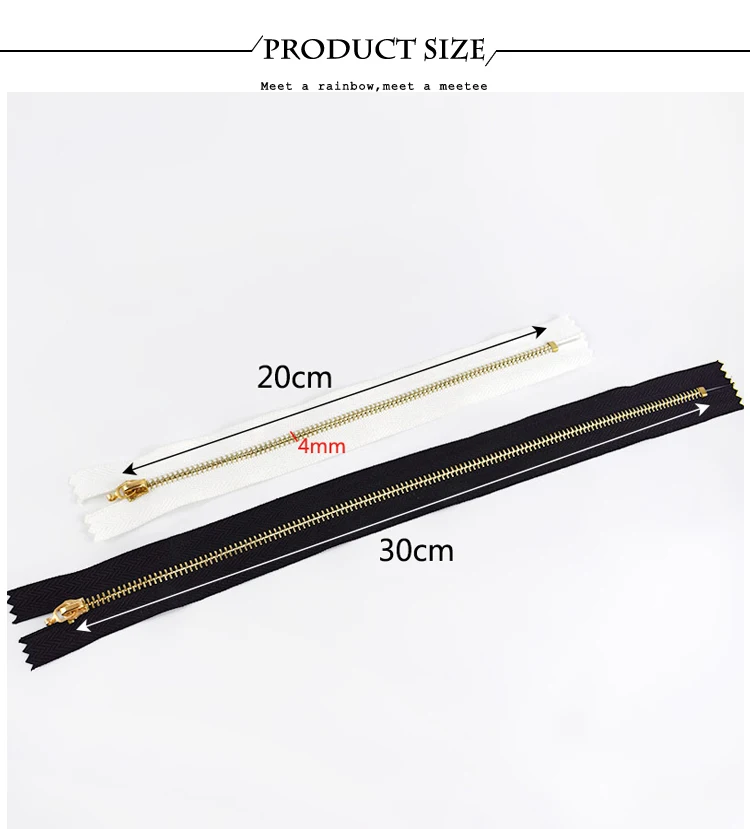 Meetee 5/10 шт. 20 Вт, 30 см 3# металлическая молния с закрытым концом DIY сумка кошелек швейной по индивидуальному заказу аксессуар, на молнии, цвет белый жакеты, застежки