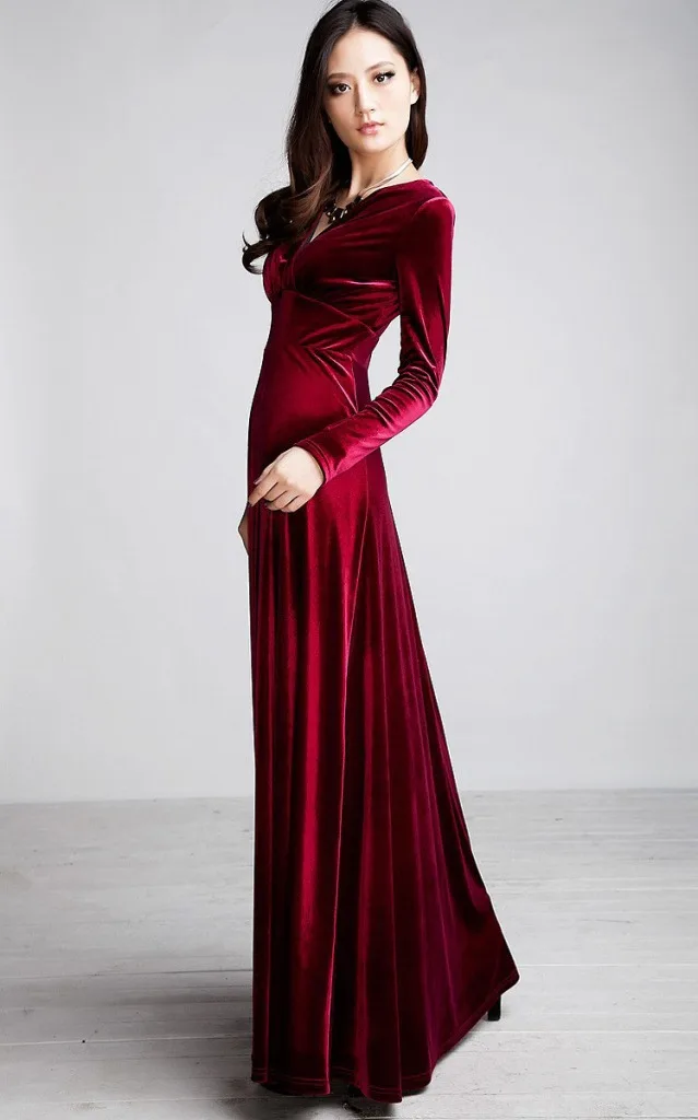 Женское осенне-зимнее платье в арабифу, повседневное винтажное бальное платье, бархатное платье размера плюс 3XL, сексуальное длинное вечернее платье vestidos