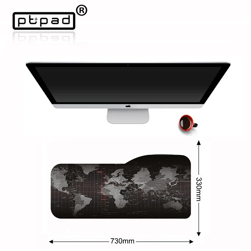 

730*330*3mm Custom Anti-slip Large Gaming Gamer Laptop Tablet Computer Mouse Pad Locking Edge Keyboard Desk Mat Mousepad Muismat