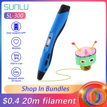 

3D Pen With 100M PLA Filament SL-300 3D Printing Pen filaemnt pla ABS For Children Explore Brains 3D Pen New Set