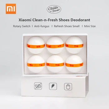 

6pcs Xiaomi mijia Clean Fresh Shoes Deodorant Dry Deodorizer Air Purifying Switch Ball Shoes Eliminator for Home Shoes clean