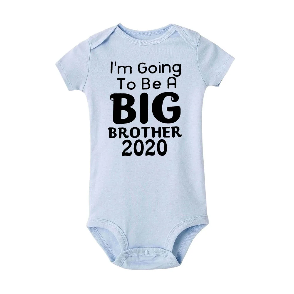 Я буду A Big Brother короткий рукав боди братьев семейная одежда анонс Jumpsuis Babypromoted брат, один размер - Цвет: RM85-SRPLB-