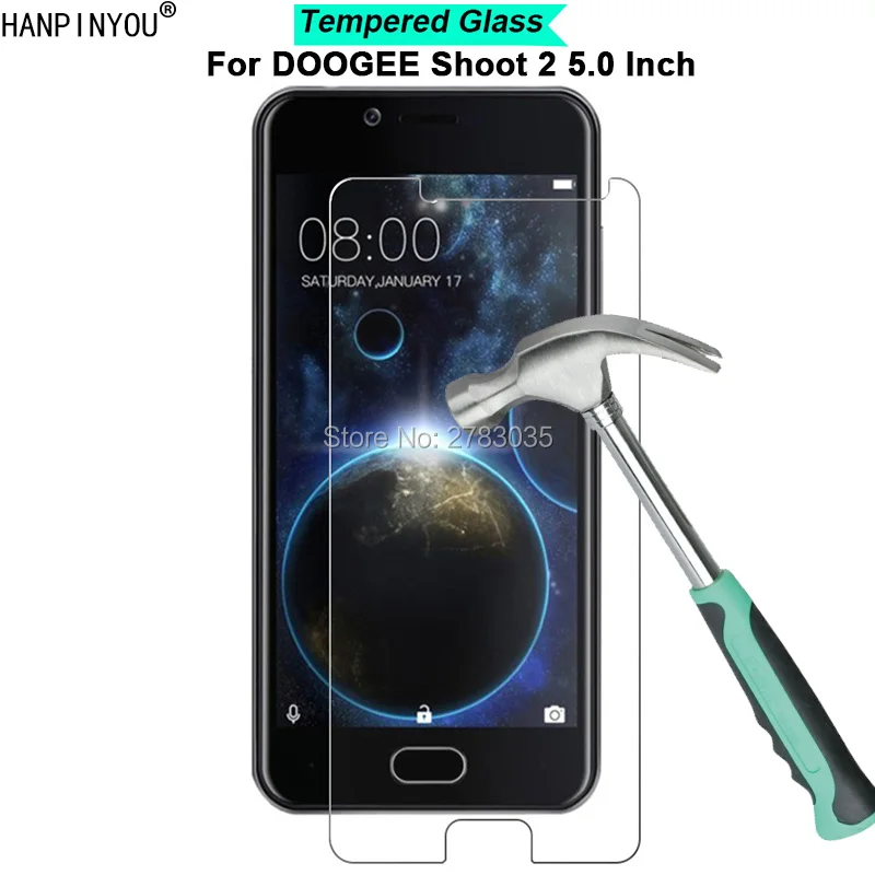 Для DOOGEE Shoot 2 5 0 &quotНовинка твердость 9H 2.5D ультратонкое закаленное защитное стекло