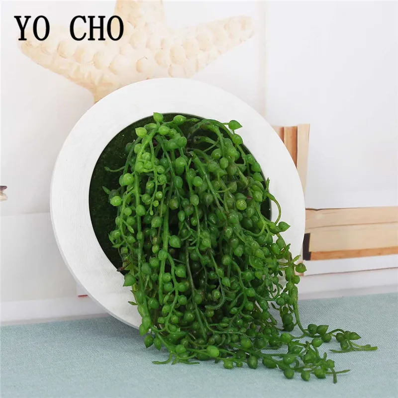 YO CHO 3D креативные пластиковые суккуленты растение для украшения дома Настенная вешалка искусственные растения с цветами рамка Настенная Наклейка Магазин Декора