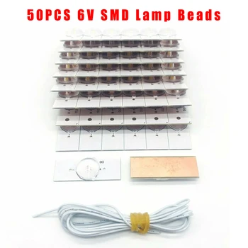 

50pcs 6V SMD Lamp Beads For 32-65Inch LED TV Repair With Optical Lens Fliter High Brightness Up To 700 Nits