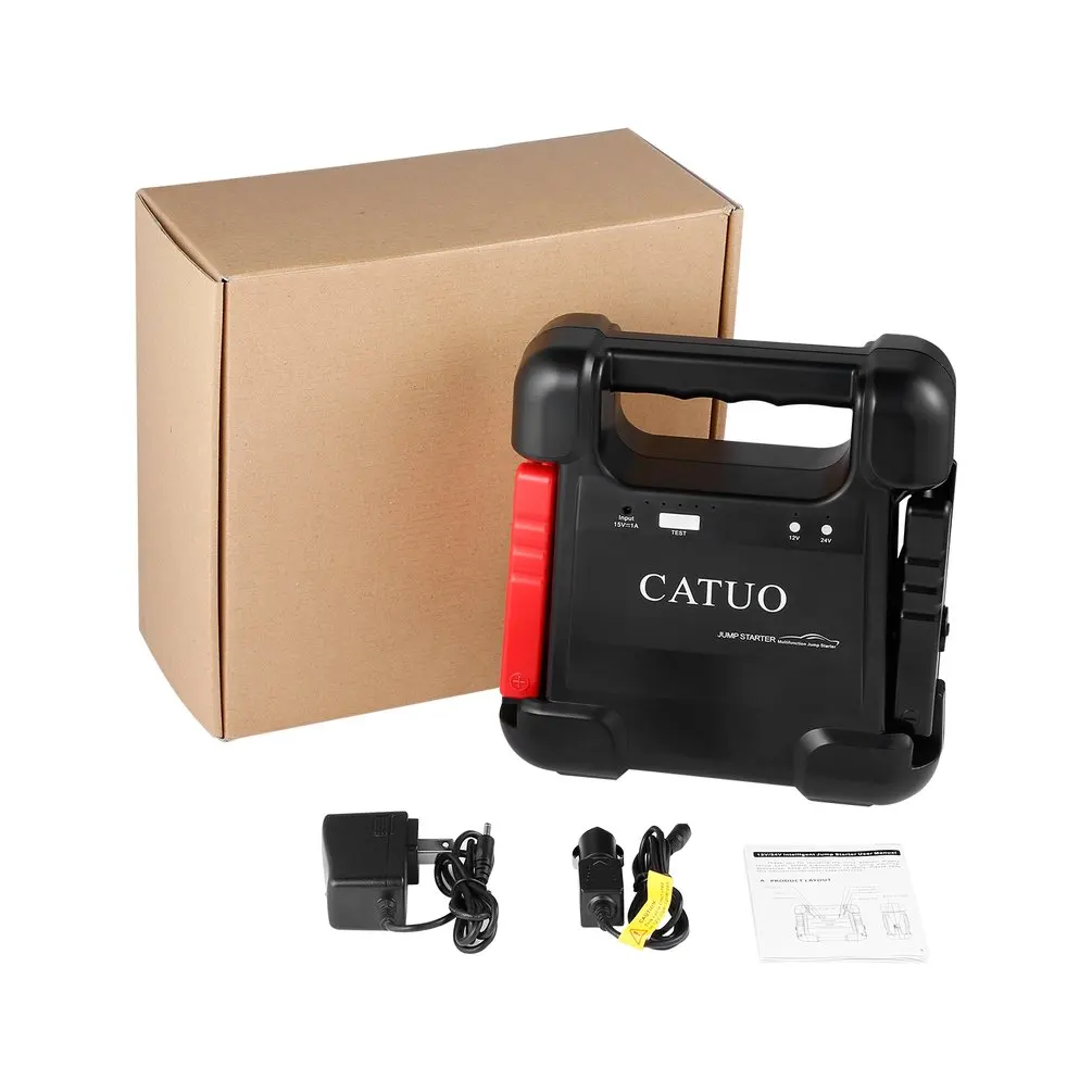 

CATUO 12V/24V 28000mAh Intelligent Jump Starter Multifunction Emergency Power Supply for 12V Car 24V Trucks Excavators