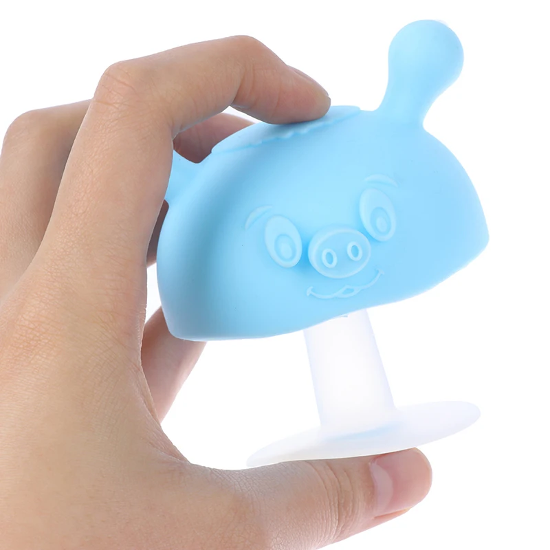 Baby Silicone Teethers Newborn Cartoon Small Mushroom Teething Toy Multifunction Chewable Infant Nursing Appease Nipple | Мать и ребенок