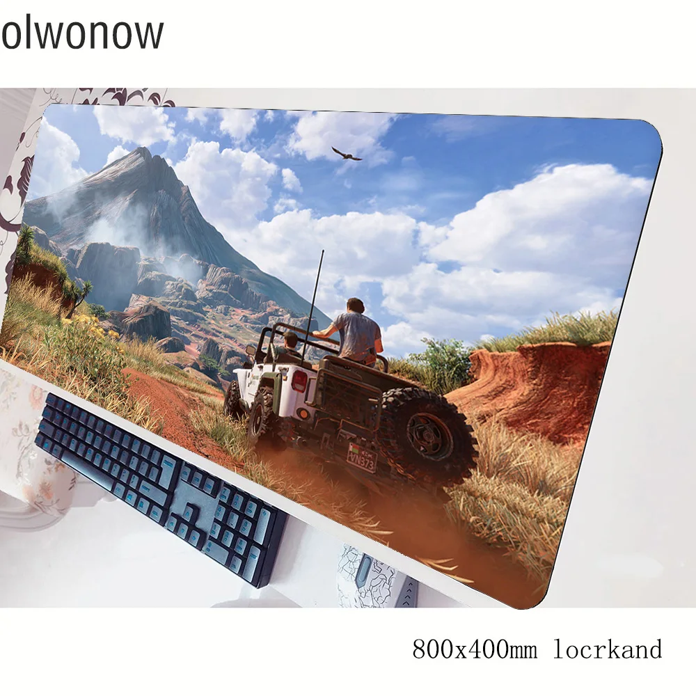 Uncharted коврик для мыши шикарное 80x40 см игровой коврик для мыши Коврик для нетбука Профессиональный; яркие платья с padmouse pc gamer коврики геймпад
