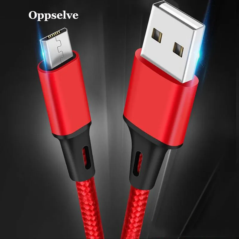 Роскошный Micro USB кабель 2.4A нейлон Быстрая зарядка USB кабель для передачи данных для samsung Xiaomi LG планшет Android мобильный телефон usb зарядный шнур