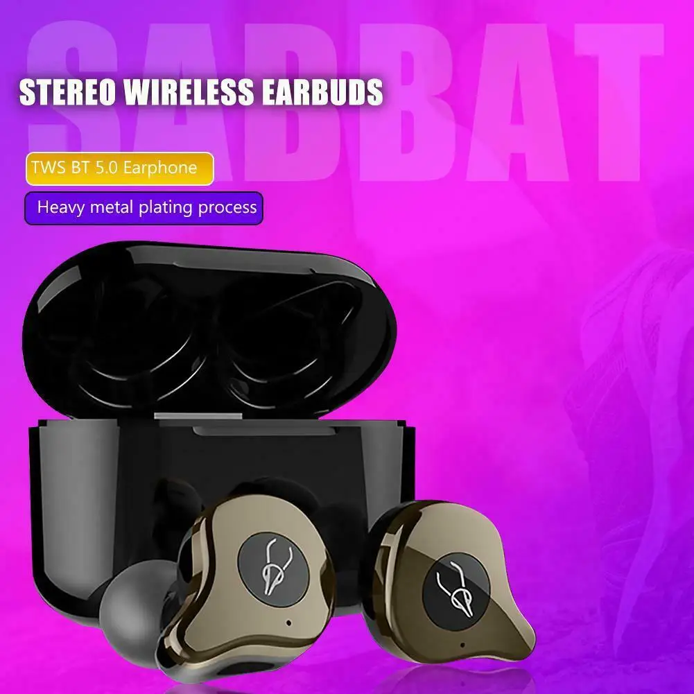 Kuulee Sabbat E12 Ultra TWS беспроводные Bluetooth наушники спортивные стерео наушники гарнитура с шумоподавлением с беспроводным зарядным устройством PK E12