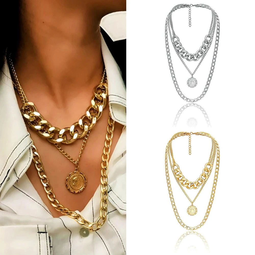 collier gourmette femme