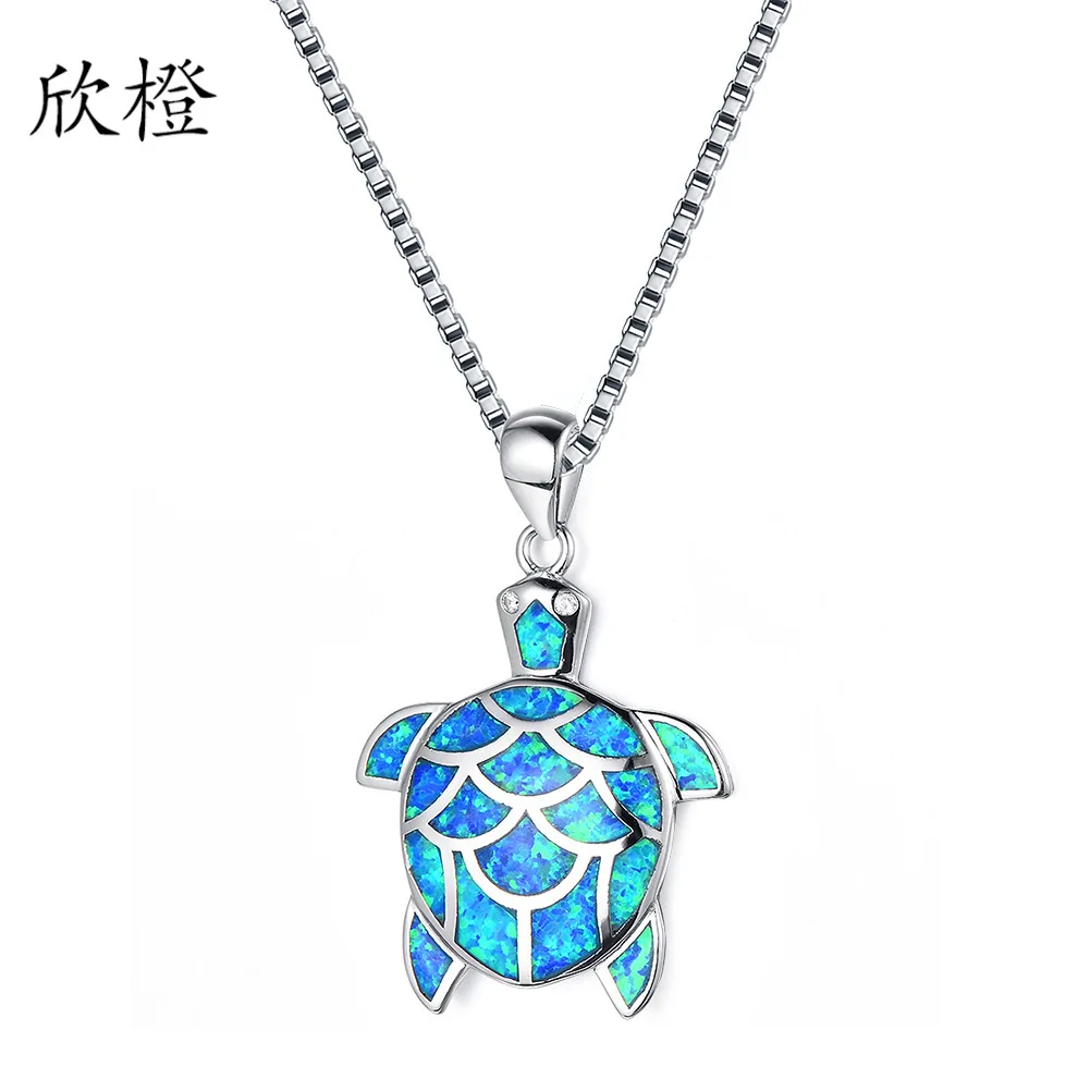 

Blue Ao Bao Women's Cute Little Turtle Necklace