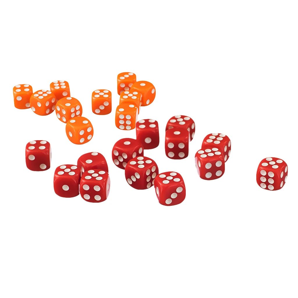 100x непрозрачные D6 кости для подземелий и драконов D&D RPG вечерние игрушки части