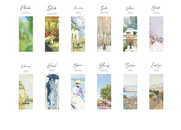 30pcs Classic Film Series Box Bookmark Aesthete Stationery Give A Gift To Someone Who Likes Reading