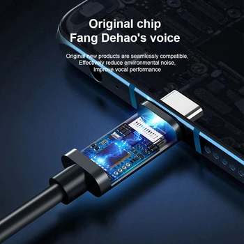 

Mini Omnidirectional Tablet Audio Video Recording Lavalier Condenser Microphone With Usb Adapter Gift Type-C Interface Clip-on