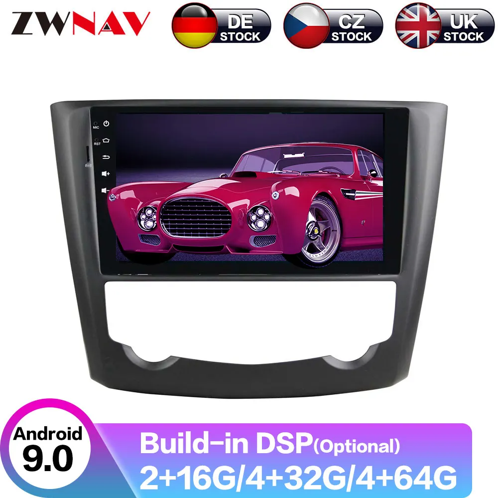 Android 9 4+ 64G DSP ips нет DVD плеер автомобиля gps навигация для Renault Kadjar радио