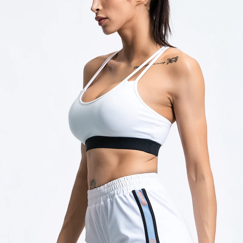Women Sexy Sports Bra Tops High Impact For Gym Fitness Yoga Running Female Pad Sportswear Beauty Back Sports Bras